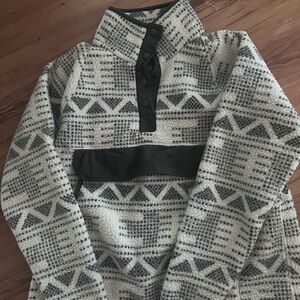 Misses Carhartt Patterned Pullover Fleece size L